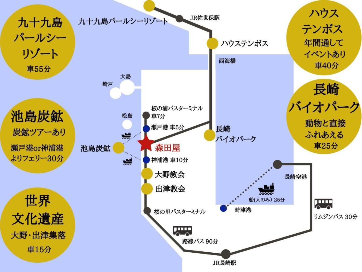 Yukinoura Guest House Moritaya Saikai Exterior photo